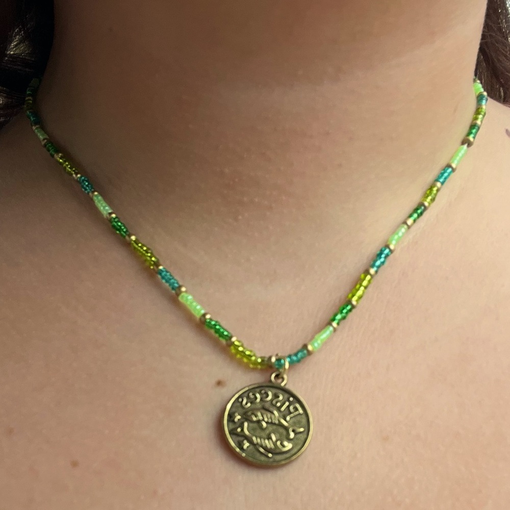 50% OFF PISCES Necklace handmade | toggle clasp